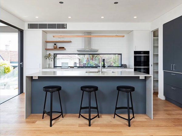 Ducted air conditioning ceiling outlet in a modern Sydney interior